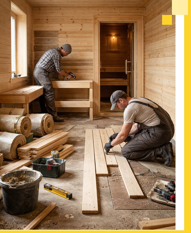 Индивидуальный проект бани с комнатой отдыха под ключ в Устях-Лабинске