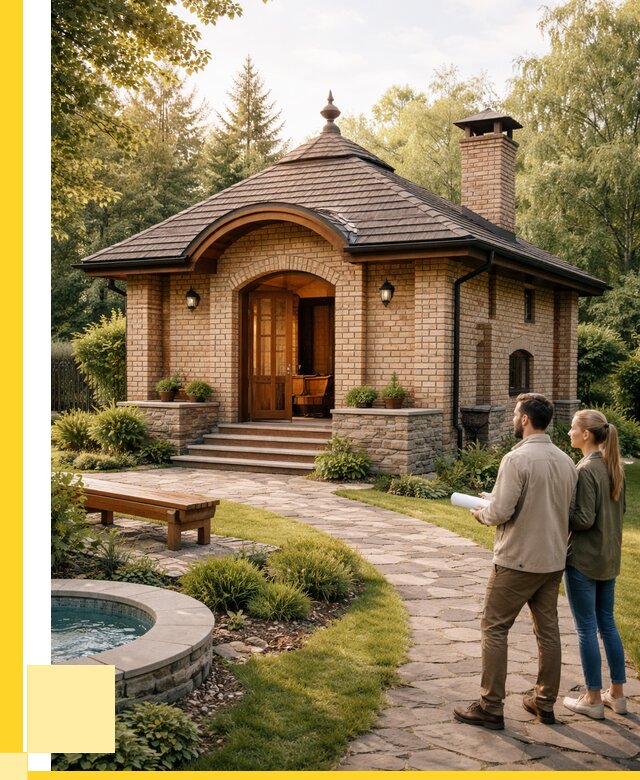 Проект кирпичной бани в Устях-Лабинске от 30648 р. | ЭриданУлб