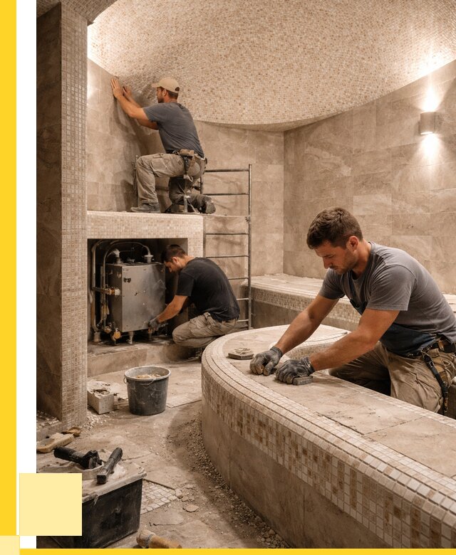 Монтаж хамамов под ключ в Устях-Лабинске от 255400 р. ЭриданУлб