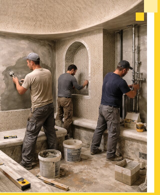 Профессиональный монтаж хамамов под ключ в Устях-Лабинске с гарантией