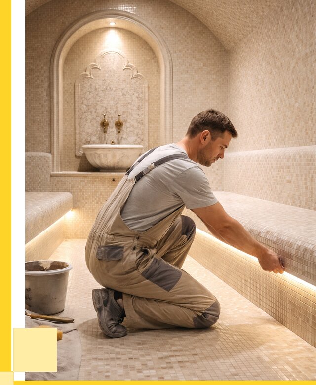 Отделка хамамов под ключ в Устях-Лабинске от 5619 р. | ЭриданУлб