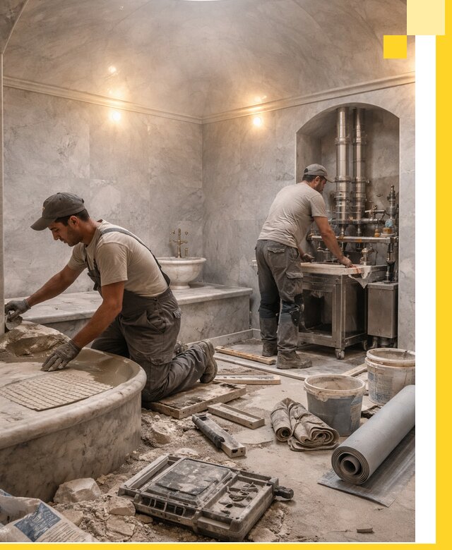 Строительство турецких бань хаммам под ключ в Устях-Лабинске