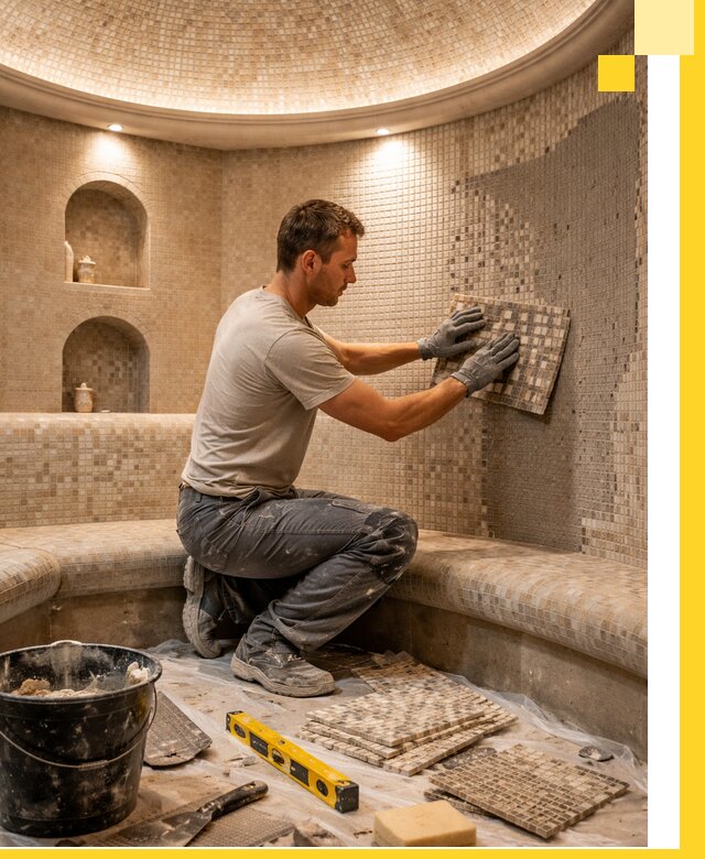 Устройство и монтаж домашнего хамама под ключ в Устях-Лабинске