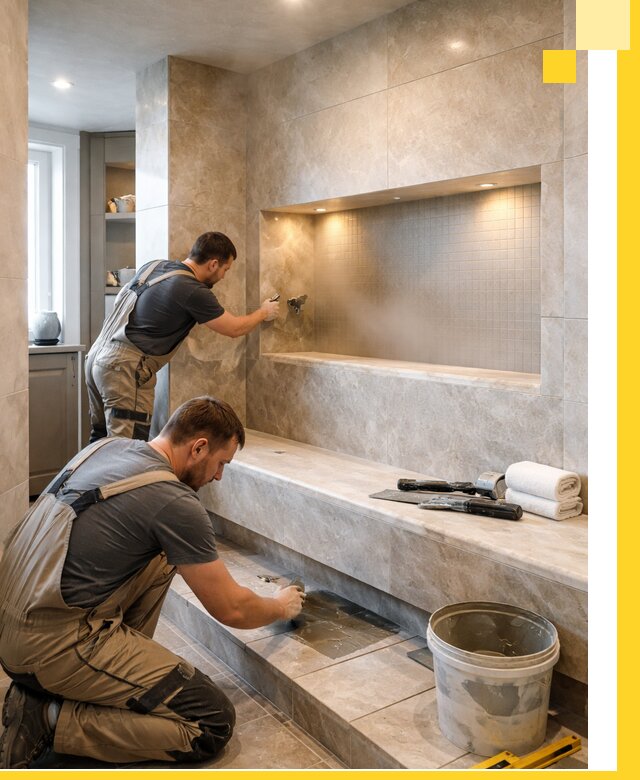 Профессиональное строительство хамама в квартире в Устях-Лабинске