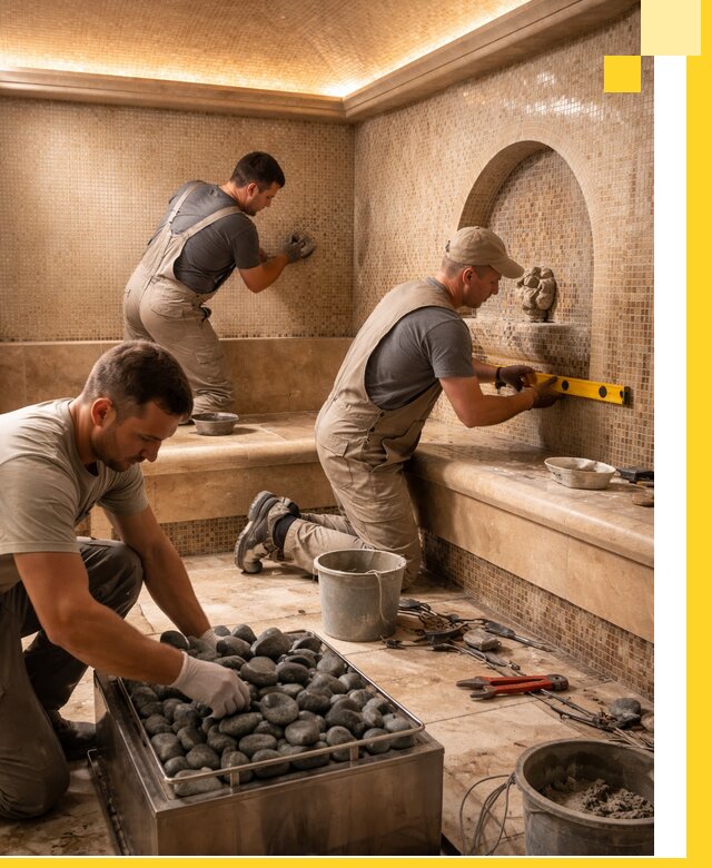 Проектирование и строительство хамама и сауны в Устях-Лабинске