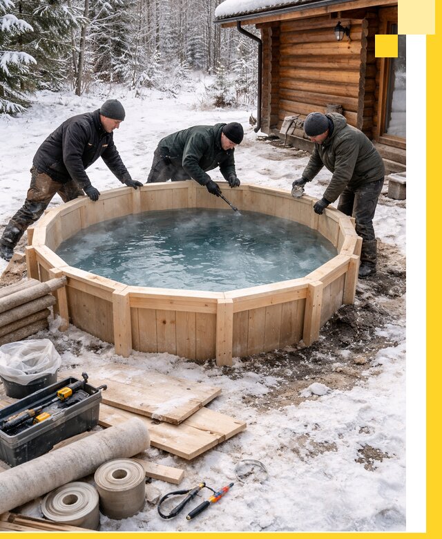 Изготовление и установка ледяных купелей под ключ в Устях-Лабинске