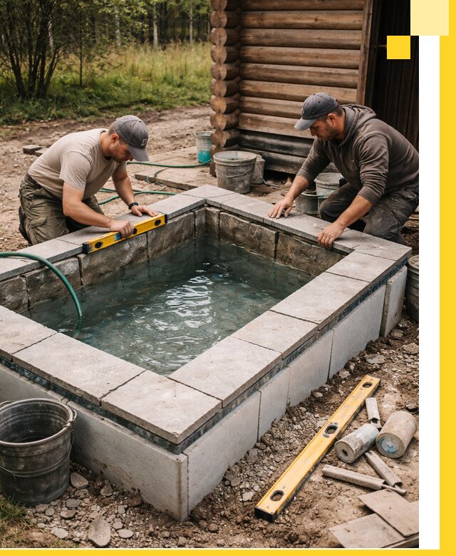 Изготовление и установка холодных купелей под ключ в Устях-Лабинске